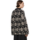 Dries Van Noten Black and Off-White Taco Sweater