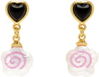 Sandy Liang Gold Narutomaki Earrings