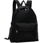 A.P.C. Black Backstage Small Backpack