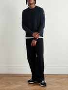 Moncler - Logo-Appliquéd Wool Sweater - Blue