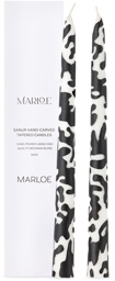 Marloe Marloe Black & White Tapered Candle Stick Set