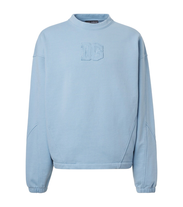 Photo: Dolce&Gabbana DG cotton jersey sweatshirt