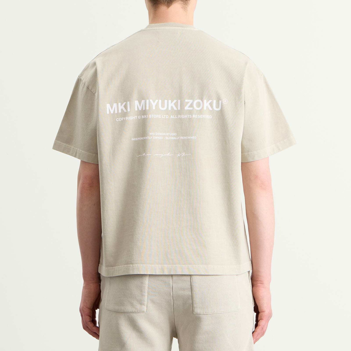 MKI Men's Design Studio T-Shirt in Pigment Cement
