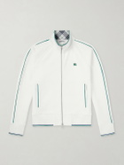 Burberry - Logo-Embroidered Jersey Zip-Up Sweatshirt - White