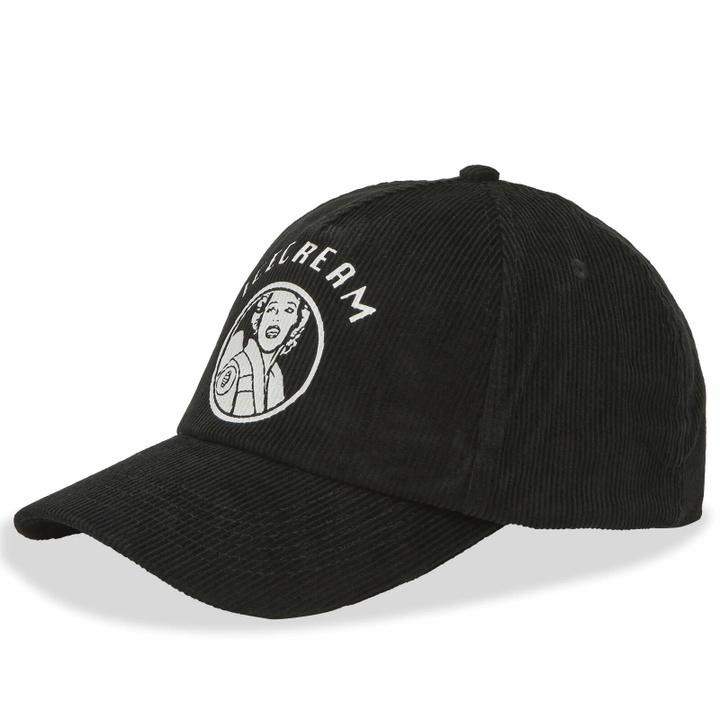 Photo: ICECREAM Men's Waitress Corduroy Trucker Cap in Black 
