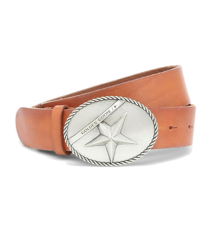 Photo: Golden Goose - Star Buckle leather belt