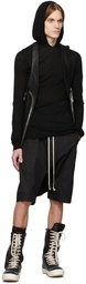 Rick Owens Black Cashmere Hoodie