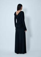 GANNI Ruched Maxi Dress