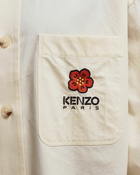 Kenzo Boke Flower Crest Oversized Sh Beige - Mens - Longsleeves