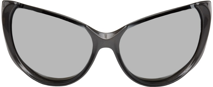 Photo: Balenciaga Silver Bug Eye Sunglasses
