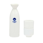 BEAMS JAPAN Sake Bottle & Cup Set in White