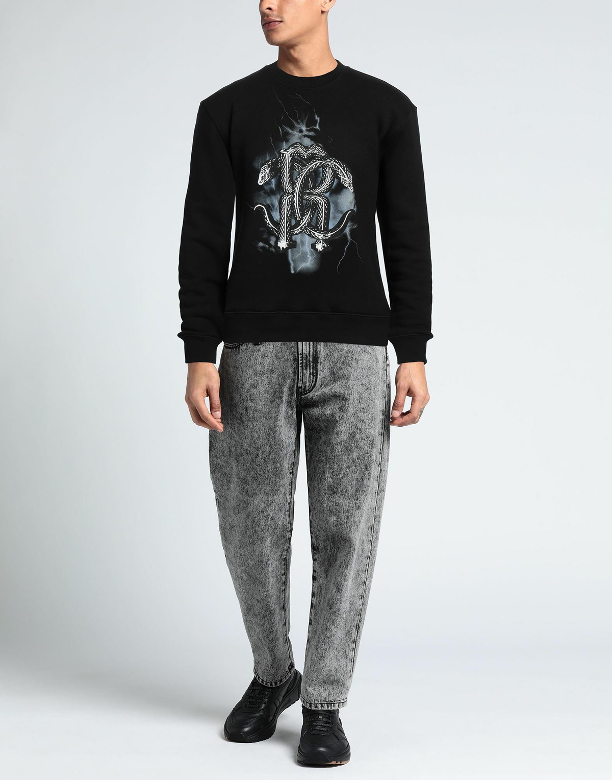 Roberto Cavalli Mens Sweatshirt in Black