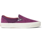 Vans - OG Classic LX Suede and Canvas Slip-On Sneakers - Purple