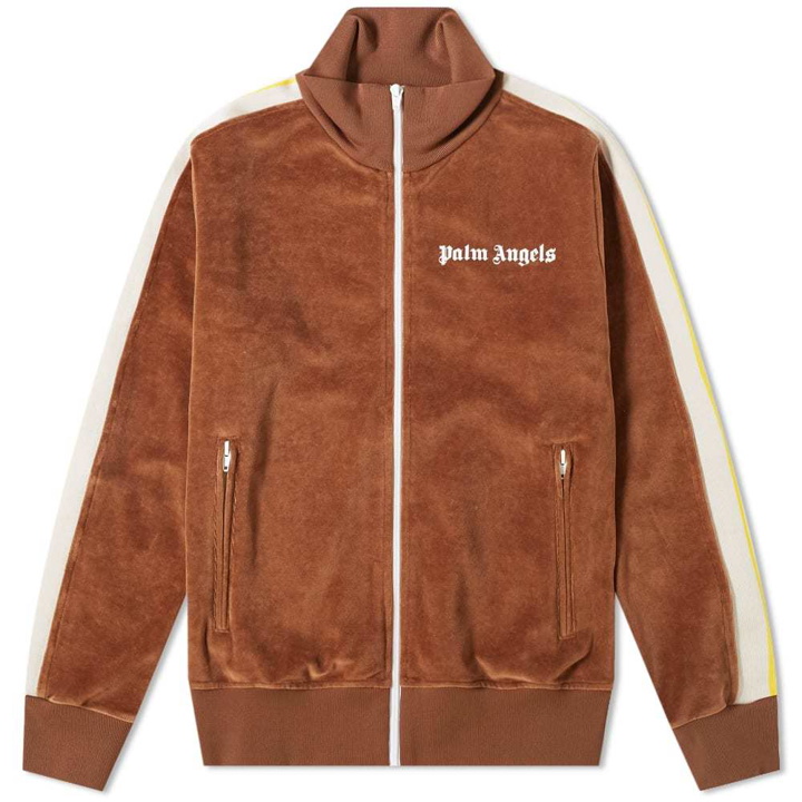Photo: Palm Angels Chenille Track Jacket Brown