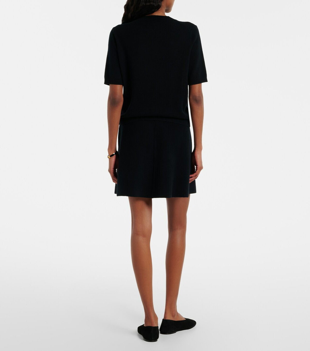 Jardin des Orangers Wool and cashmere miniskirt