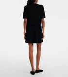 Jardin des Orangers Wool and cashmere miniskirt