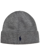 Polo Ralph Lauren Logo-embroidered Wool Beanie - Grey - One Size