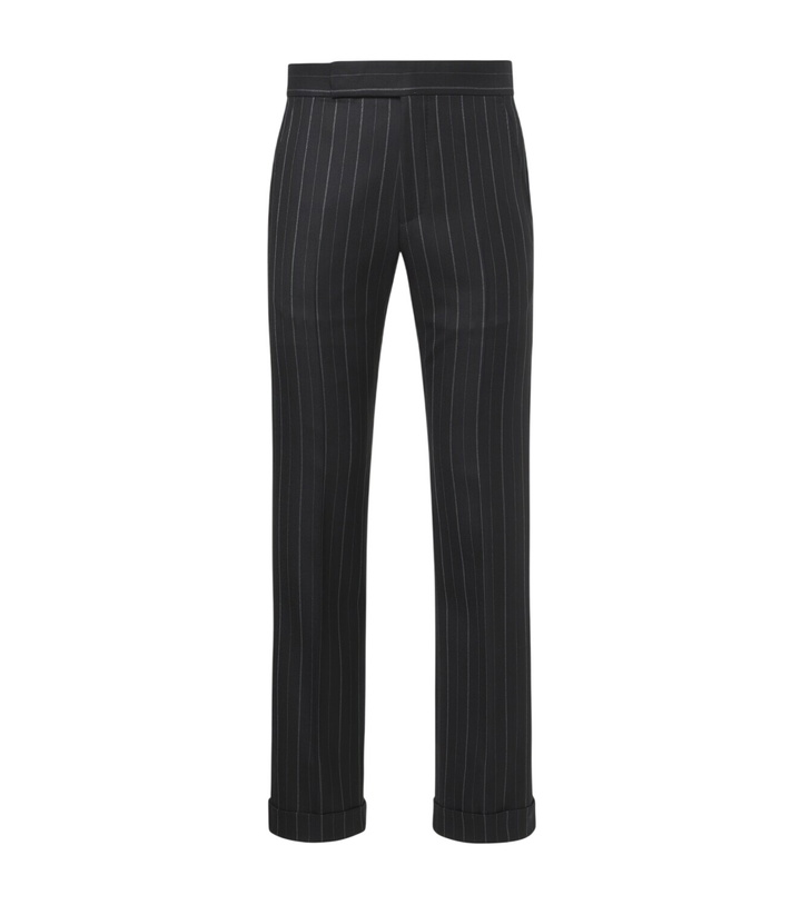 Photo: Tom Ford Striped wool straight pants