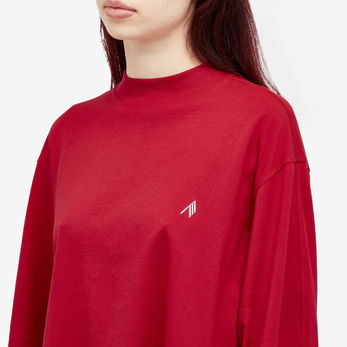 Tシャツ・カットソー THE ATTICO Women Tunic Tops 46324718 236WCT206 E071 002 SILV The Attico Women's T-Shirt in Vibrant Red The Attico