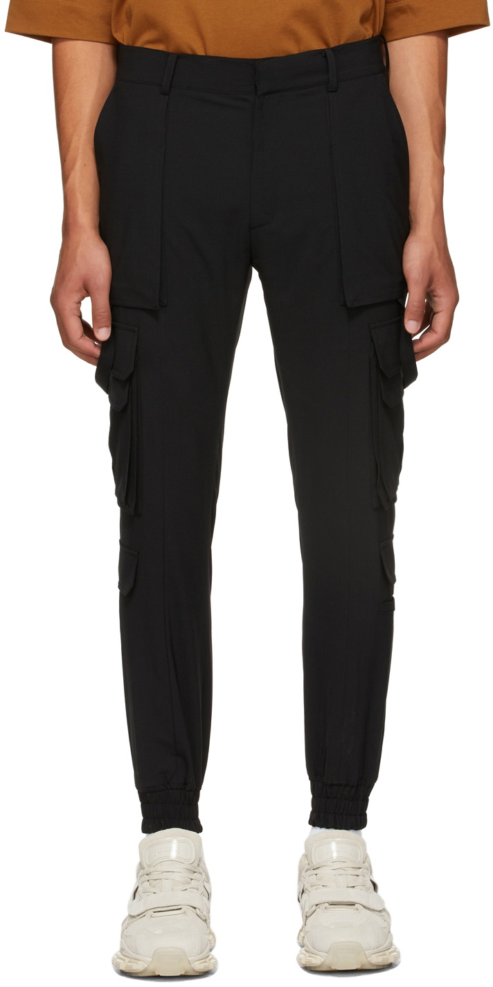 Juun.J Black Wool Cargo Pants Juun.J