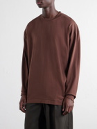 ATON - Cotton-Jersey T-Shirt - Brown