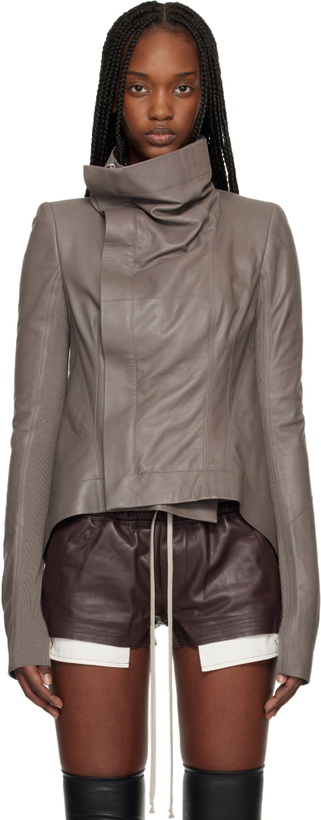 Photo: Rick Owens Gray Temple Naska Leather Jacket