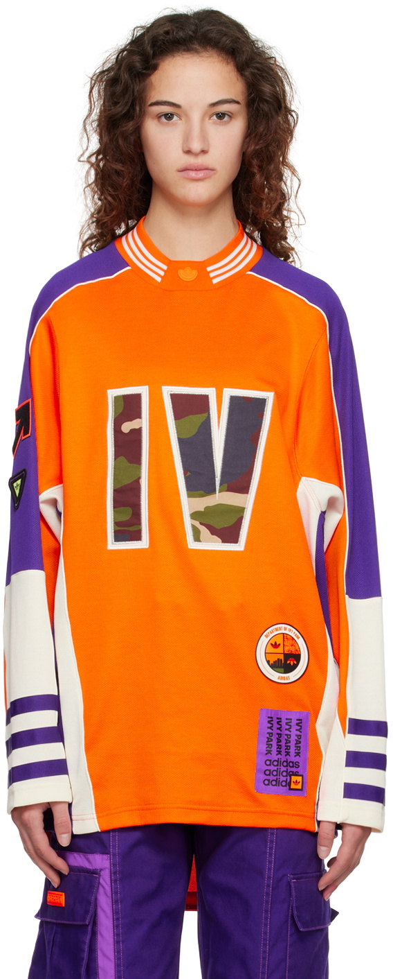 skrue Trafikprop åbning adidas x IVY PARK Orange Jersey Long Sleeve T-Shirt adidas x IVY PARK