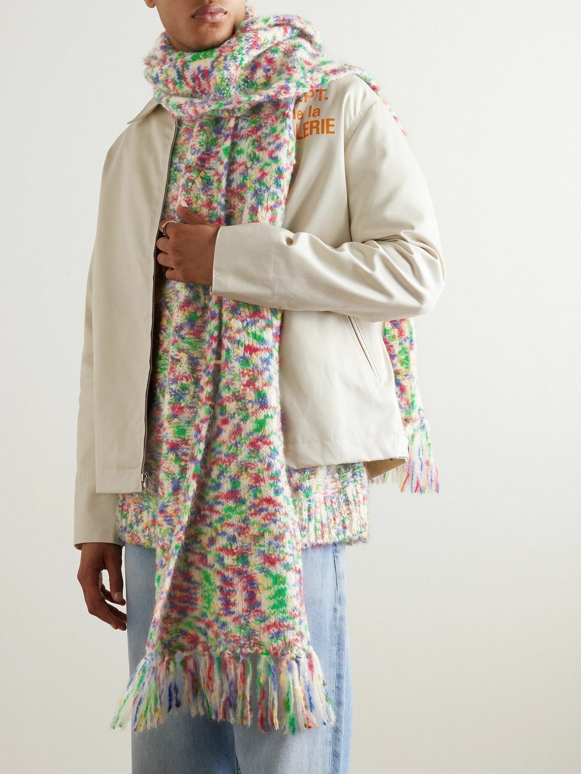 A.P.C. - JW Anderson Fringed Knitted Scarf A.P.C.