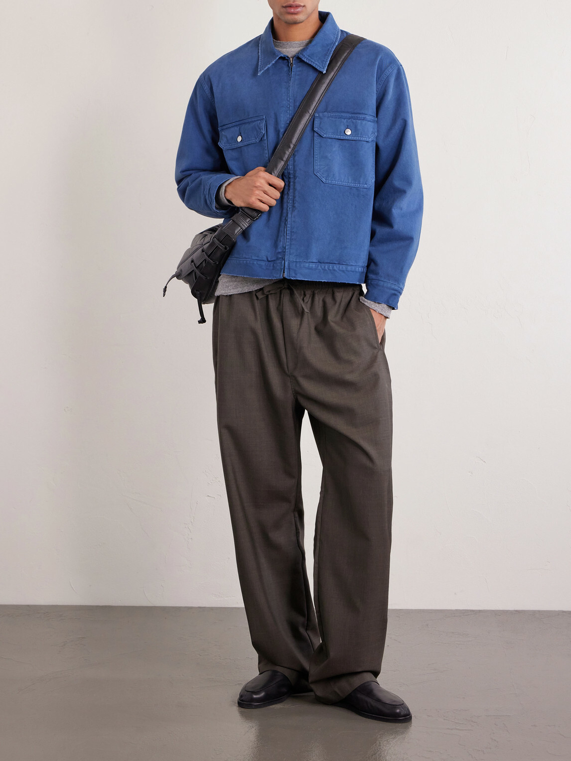 A.PRESSE - Cotton-Twill Jacket - Blue
