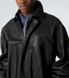 Saint Laurent Leather blouson jacket