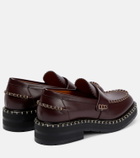 Chloe - Noua whipstitch leather loafers
