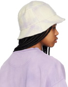 ANINE BING Off-White & Purple Cami Bucket Hat