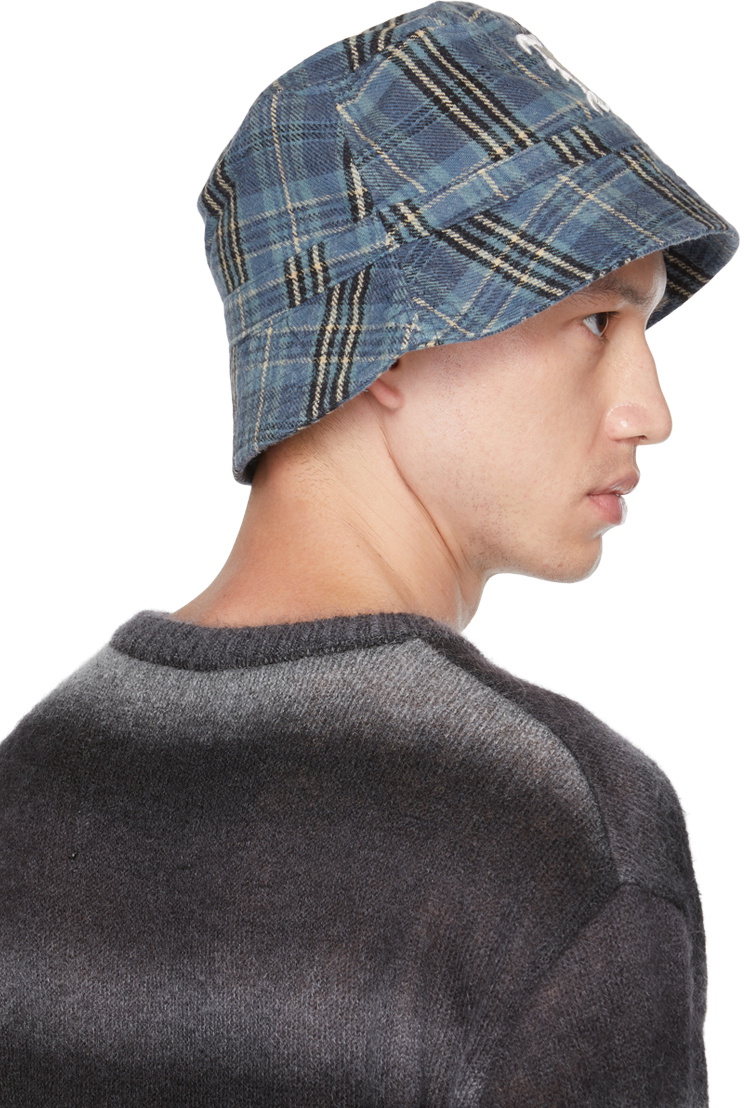 R13 Blue Layered Bucket Hat