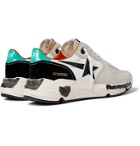 Golden Goose - Mesh and Neoprene-Trimmed Suede and Leather Sneakers - White