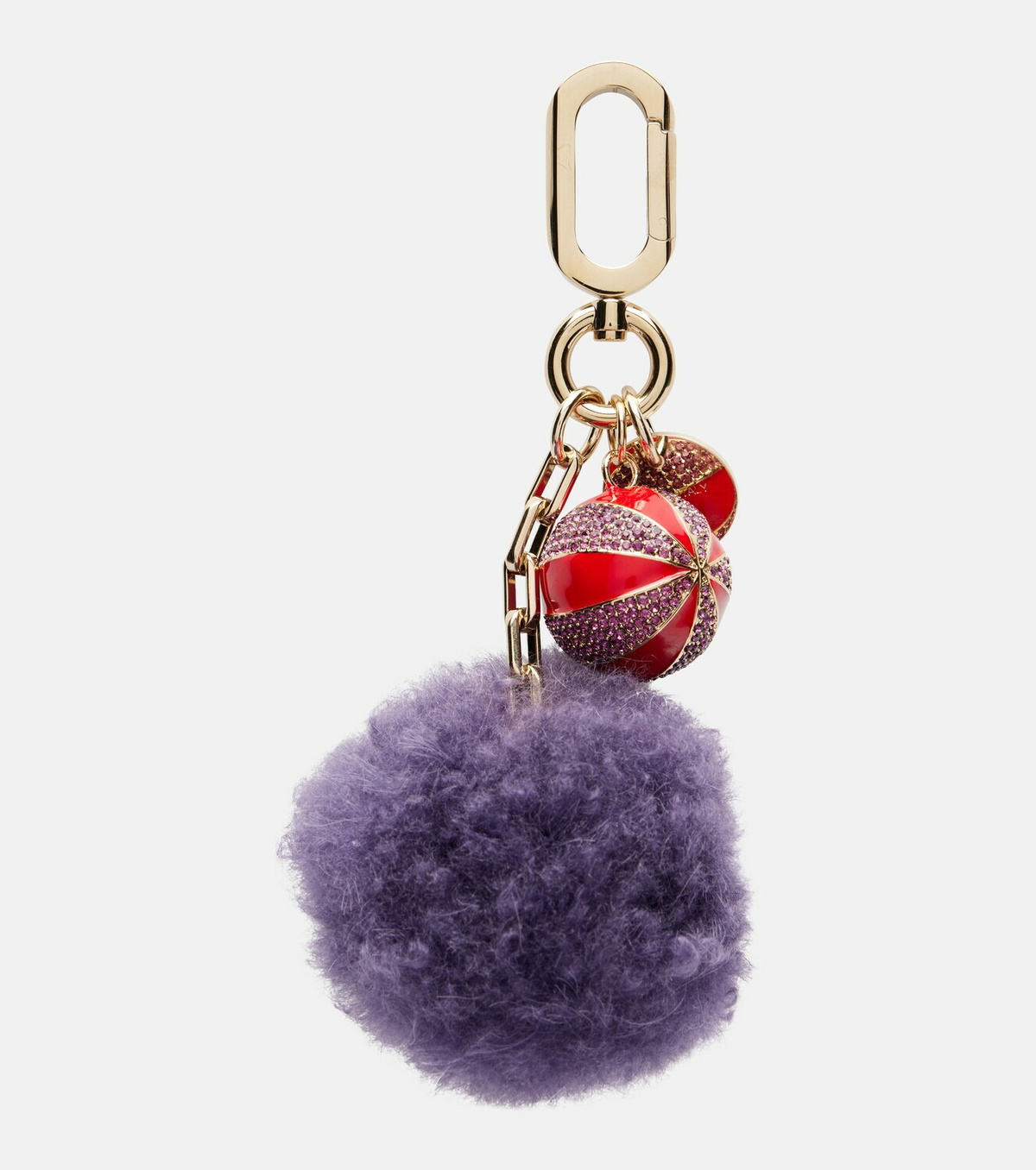 Christian Louboutin Leather-trimmed bag charm