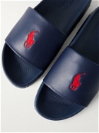 POLO RALPH LAUREN - Cayson Logo-Embroidered Rubber Slides - Blue