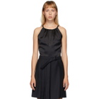 Situationist Black Silk Tank Top