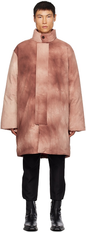 Photo: Acne Studios Red Garment-Dyed Down Coat