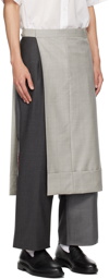 Thom Browne Gray Layered Trousers