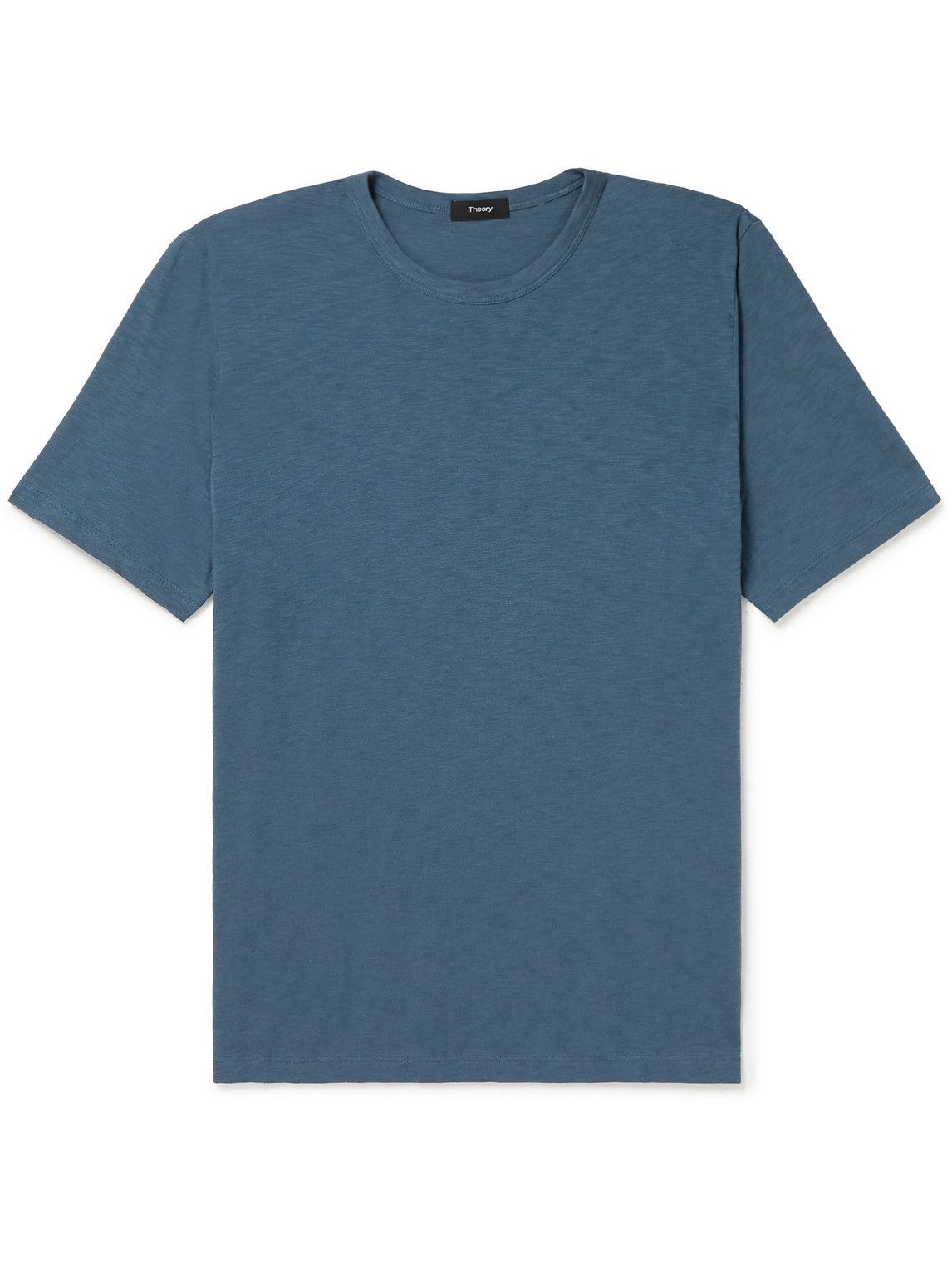 Theory Essential Slub CottonJersey TShirt Blue Theory