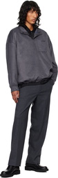 WOOYOUNGMI Gray Brushed Sweatshirt