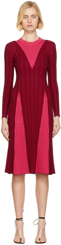 Photo: Partow Red Remy Mid-Length Dress