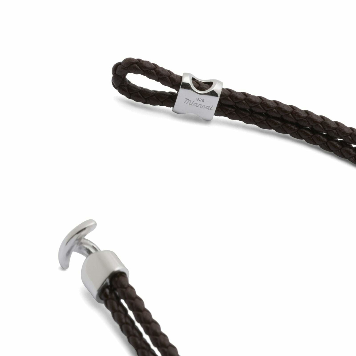 Miansai Men's Orson Braided Leather Bracelet in Brown
