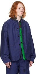 sacai Blue Loose Thread Jacket