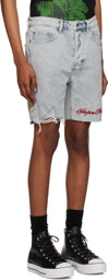 Ksubi Blue Chopper Shorts