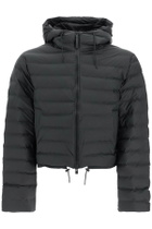 RAINS lohja short unisex puffer jacket Black