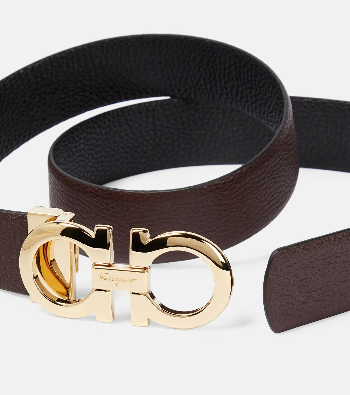 Ferragamo - Gancini reversible leather belt Salvatore Ferragamo