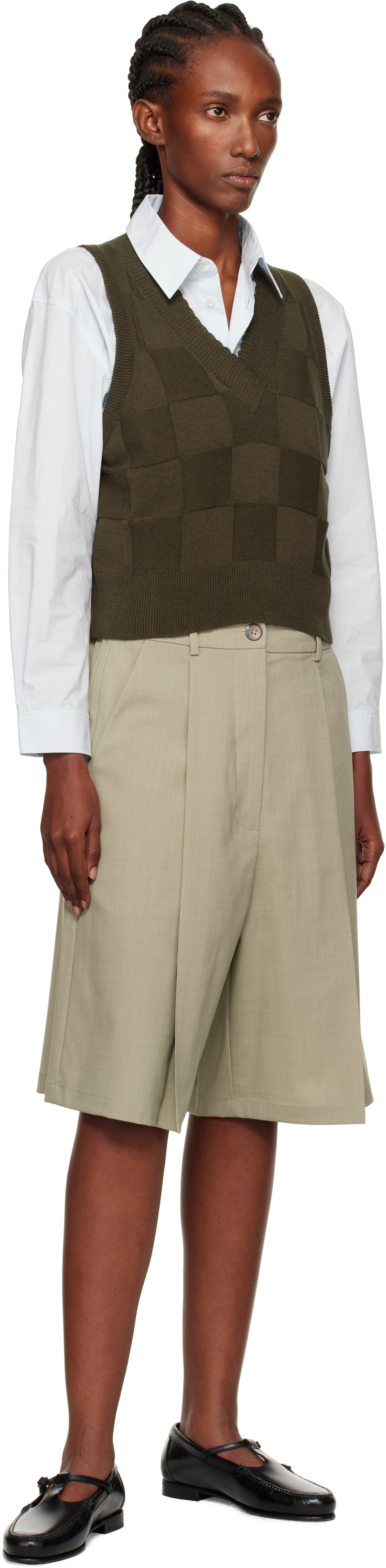 Cordera Green Tailoring Bermuda Shorts