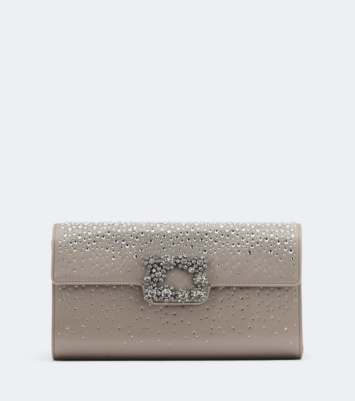 Roger Vivier Efflorescence embellished satin clutch