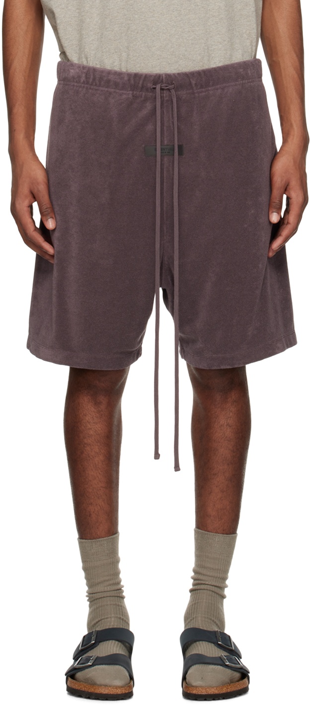 Photo: Essentials Purple Drawstring Shorts